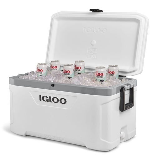 IGLOO-Latitude Marine Ultra 70 Cooler Box - White / Moonscape Gray