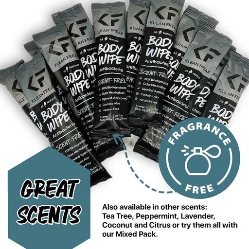Klean Freak - Body Wipes - 100 Pack - Scent Free