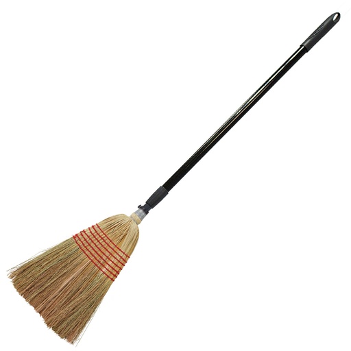 Red  Gorilla - Telescopic Corn Brooms - Telescopic Handle with Large Corn Broom Head