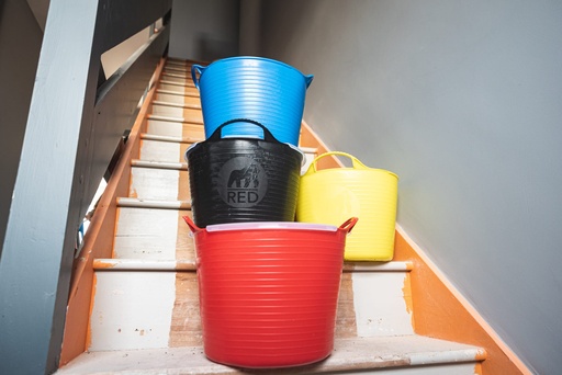 Red  Gorilla -  Tubs & Recycled Black Tubs - Medium 26L Yellow