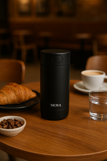 Moya "Ripple" 240ml Travel Coffee Mug Black