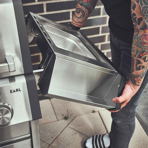 Burnhard Big EARL - 4-Burner Premium-Gas Grill 2025 with Stainless Steel with Cast Iron Grill Grate