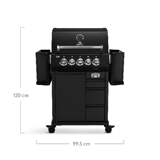 Burnhard EARL - 3-Burner Premium-Gas Grill 2025 Stainless Steel with Cast Iron Grill Grate
