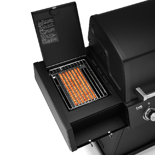 Burnhard EARL - 3-Burner Premium-Gas Grill 2025 Stainless Steel with Cast Iron Grill Grate
