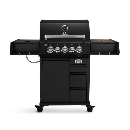 Burnhard EARL - 3-Burner Premium-Gas Grill 2025 Stainless Steel with Stainless Steel Grill Grate