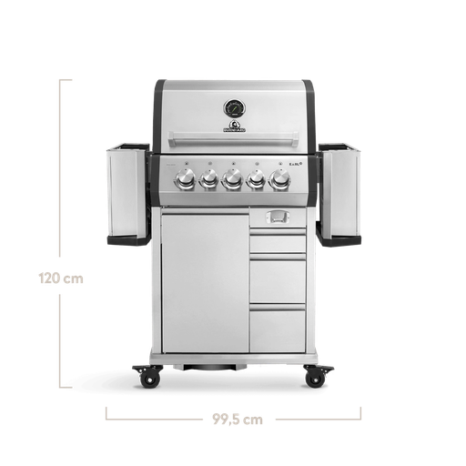 Burnhard EARL - 3-Burner Premium-Gas Grill Black Edition 2025 with Stainless Steel Grill Grate