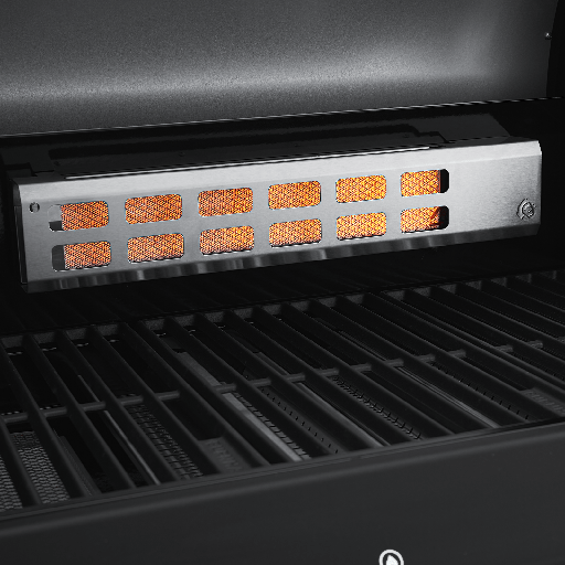 Burnhard FRED Deluxe - 3-Burner Gas Grill Deluxe Black Edition - Series 3 with Stainless Steel Grate