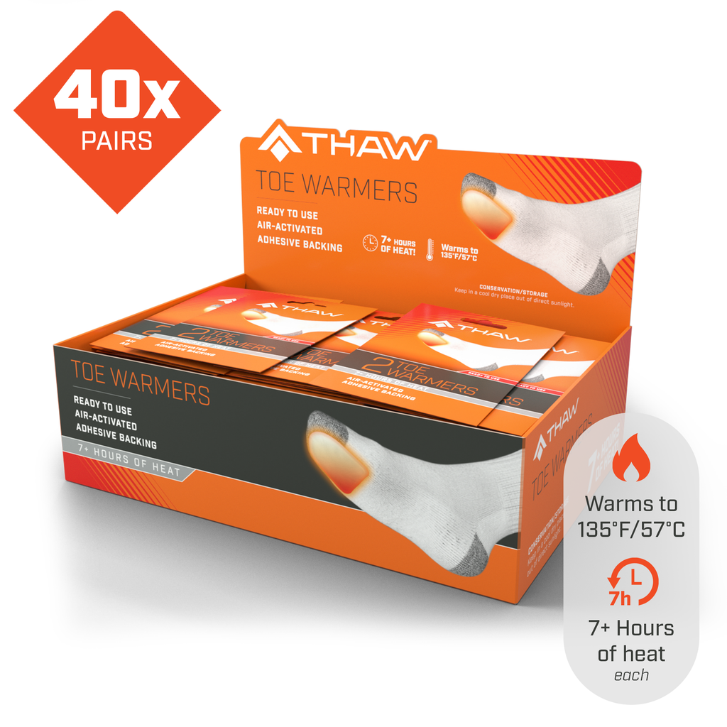 [THA-FOT-0004-POS] THAW - 40 Pairs-Disposable Toe Warmers Image 