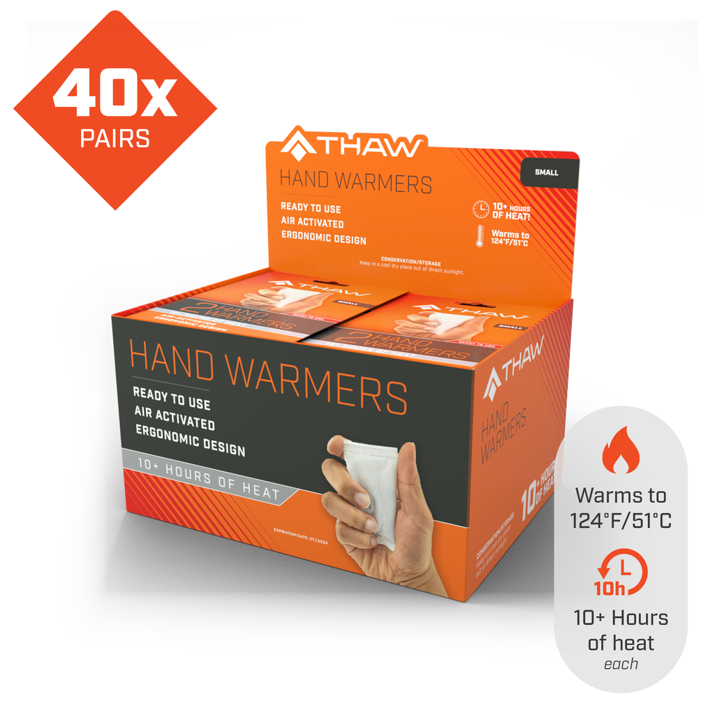 [THA-HND-0005-G5] THAW - 5 Pair Pack-Disposable Hand Warmers - Small Image 