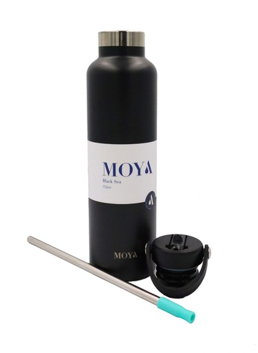 Moya - "Black Sea" 700ml Insulated Sustainable Water Bottle Pastel Lilac