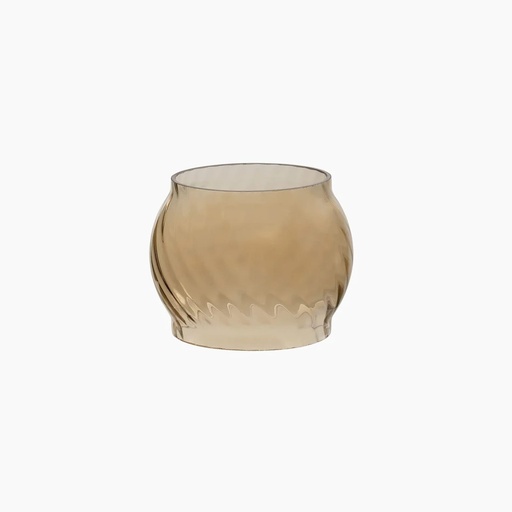 BareBones - Railroad Lantern Glass Lens - Wavy - Smoke