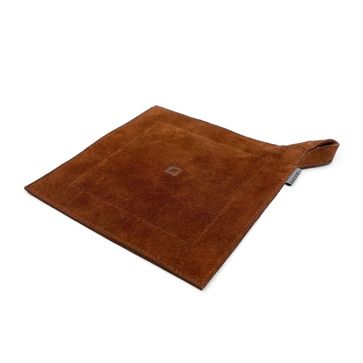 Barebones - Suede Leather Hot Pad - Terracotta