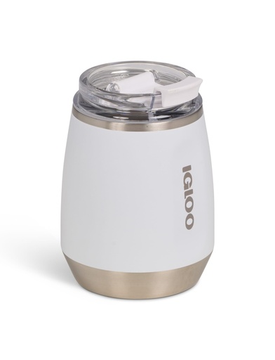 IGLOO - 10 OZ Stainless Steel Wine Tumbler  - White 