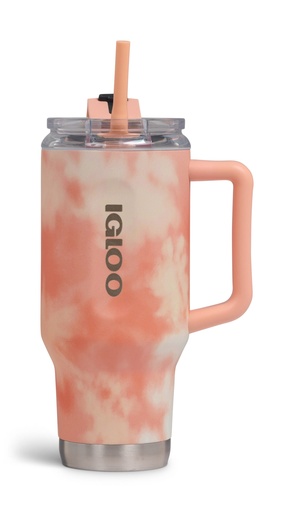 IGLOO - 32 Oz Flip ‘n’ Sip Travel Mug - Apricot - DISC