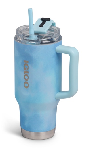 IGLOO - 32 Oz Flip ‘n’ Sip Travel Mug - powder Blue -DISC