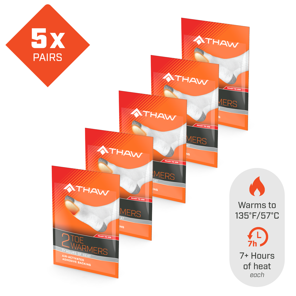 THAW - 5 Pair Pack-Disposable Toe Warmers