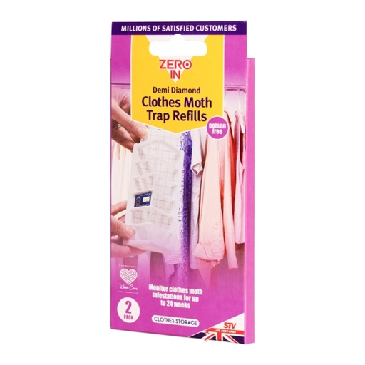 STV  Demi-Diamond Clothes Moth Killer Refill - Twinpack