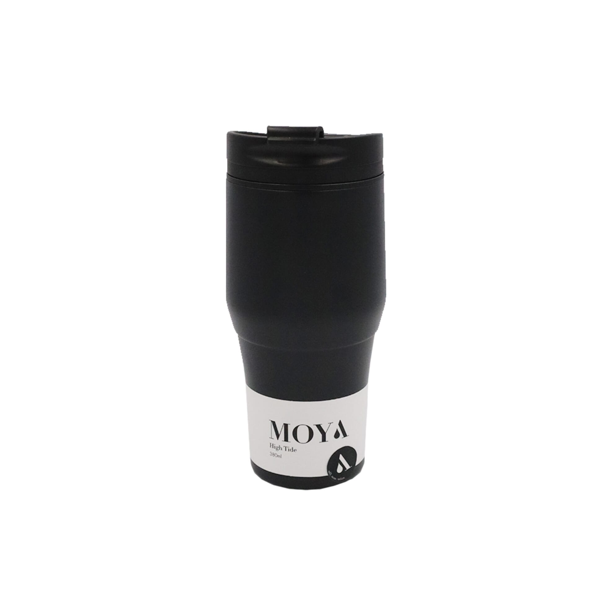 Moya "High Tide" 380ml Travel Coffee Mug Black/Black