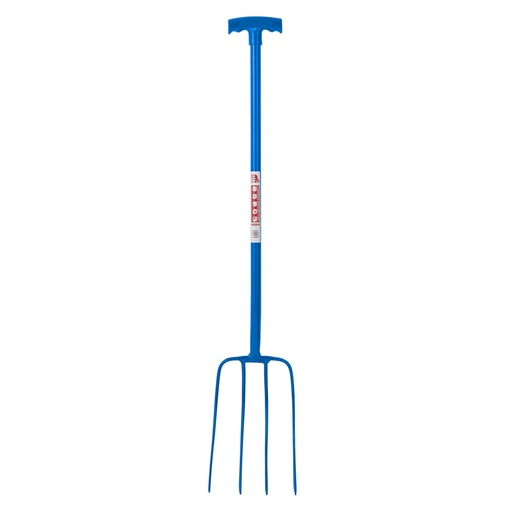 Red  Gorilla - 4 Prong Manure Fork T-Handle - Blue (T-Handle)