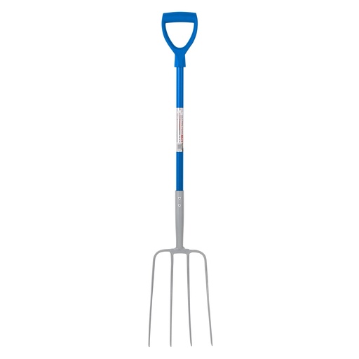 Red  Gorilla - 4 Prong Manure Fork D Handle - Blue (D Handle)