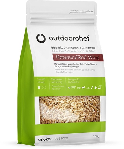OutdoorChef - SMOKING CHIPS RED WINE FOR SMOKE