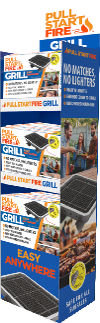 Pull Start Fire - GRILL 15pk Floor Display