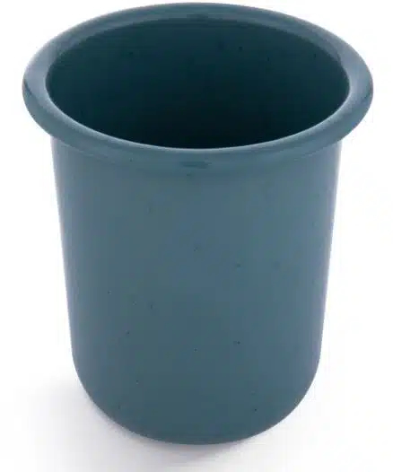 BareBones - Rolled Enamelware Cup - Smoky Blue